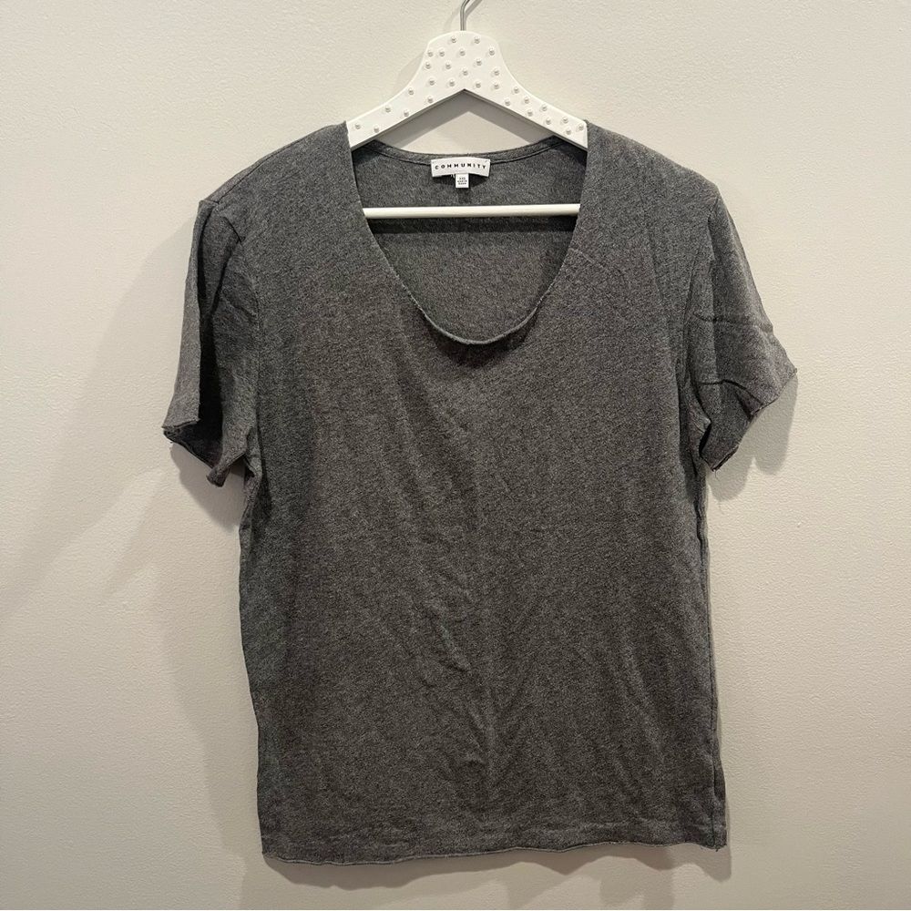 Aritzia short sleeve grey tee
